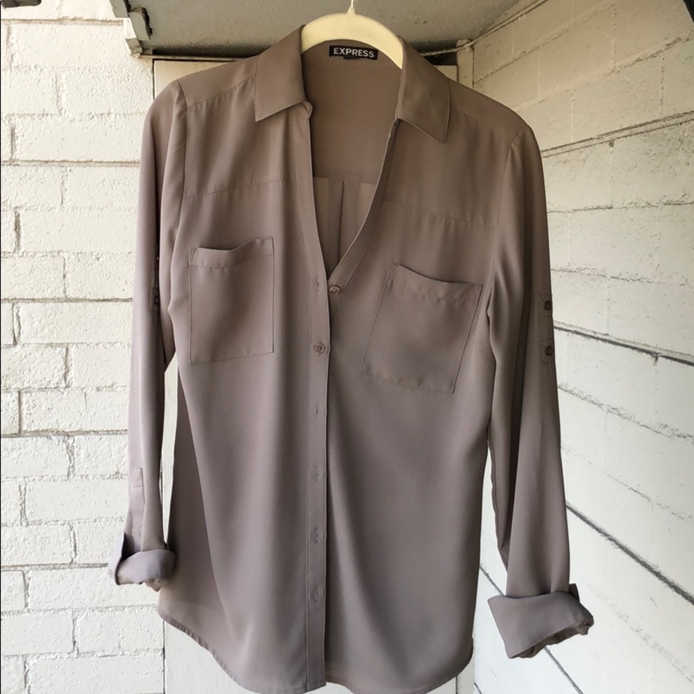 Express long sleeve button down - business look